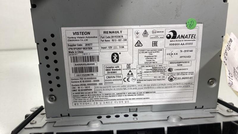 Autorradio original RENAULT CLIO 4 PHASE 2 Diésel - 1