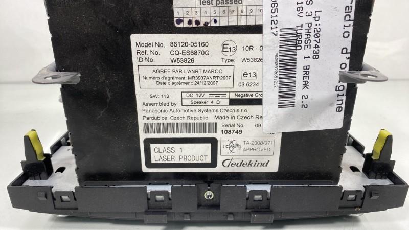 Autoradio originale TOYOTA AVENSIS 3 PHASE 1 BREAK Diésel - 1