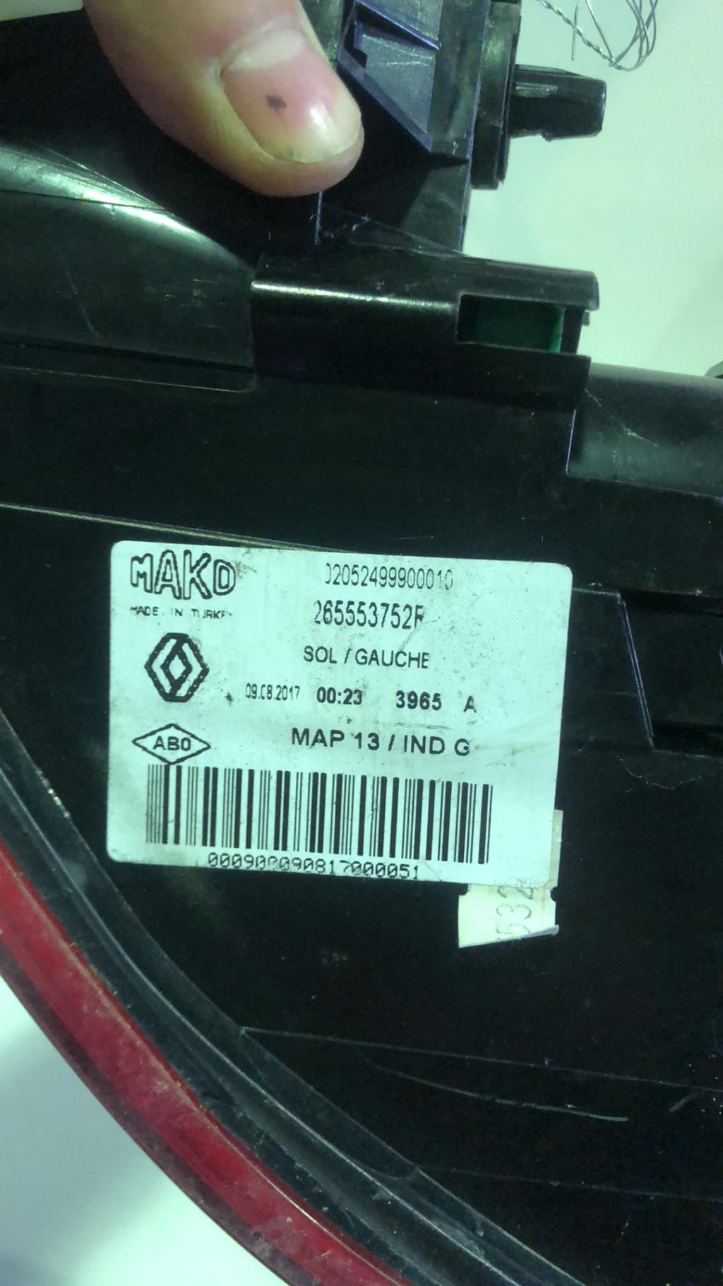 Feu arriere principal gauche (feux) RENAULT CLIO 4 PHASE 2 Diesel - 1