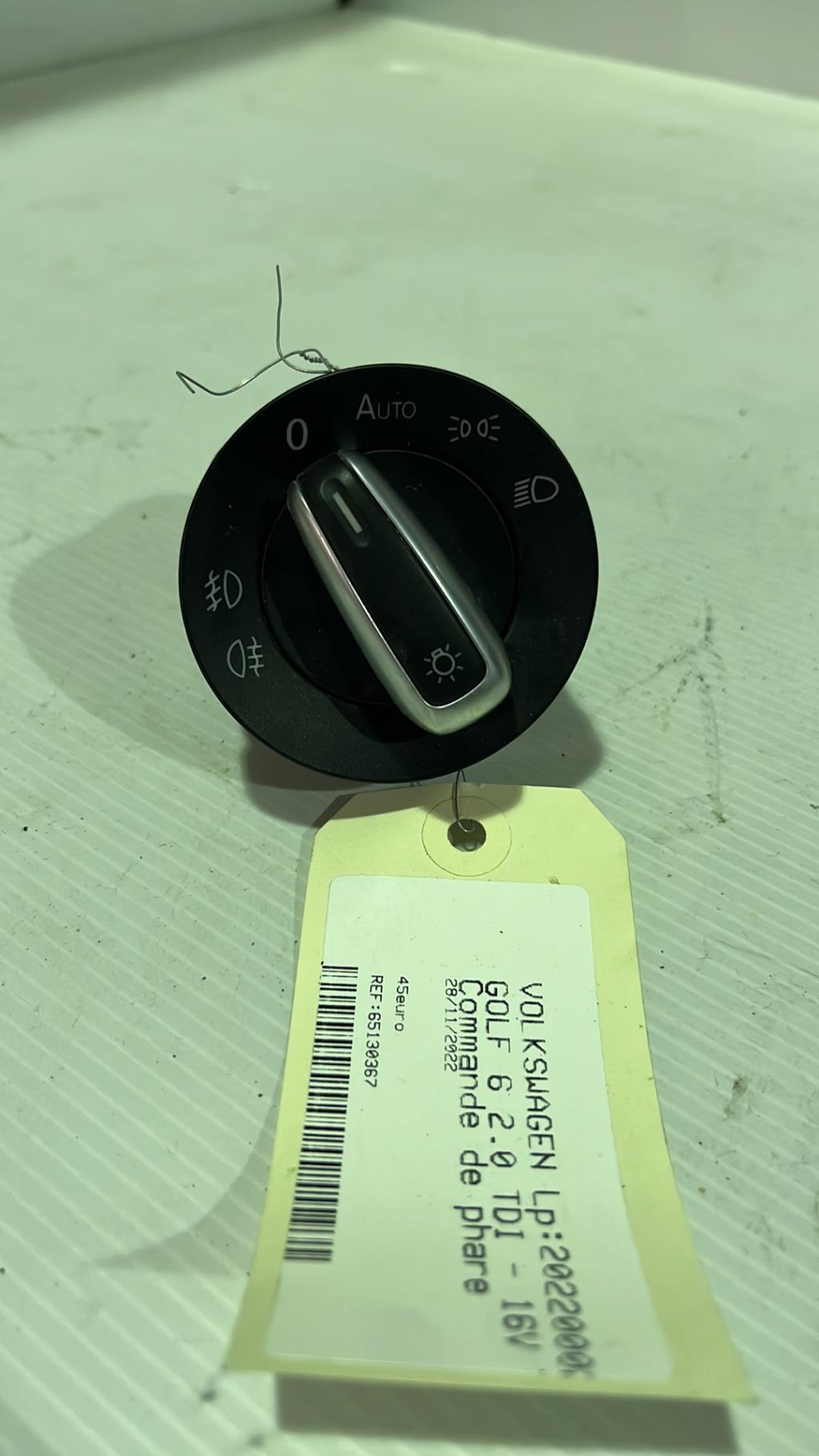 Commande de phare VOLKSWAGEN GOLF 6 Diesel - 1