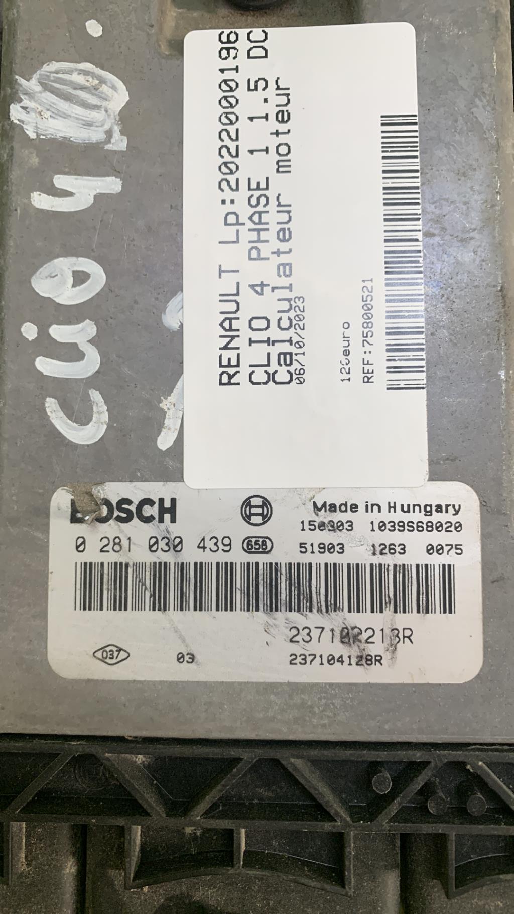 Calculateur moteur RENAULT CLIO 4 PHASE 1 Diesel - 1