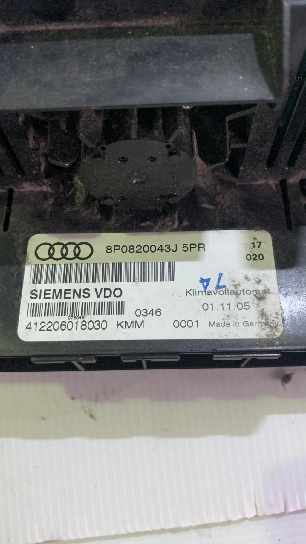 Commande chauffage AUDI A3 2 SPORTBACK PHASE 1 Diesel - 1