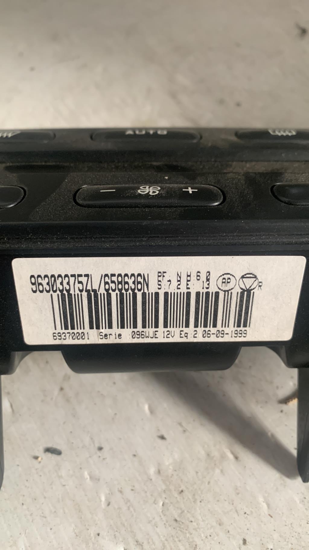 Commande chauffage PEUGEOT 406 PHASE 1 Diesel - 1
