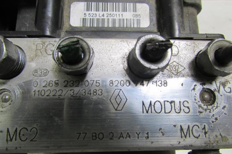 Bloc ABS Renault Modus Phase 1 - Réf. 8200747138 - Occasion - Garantie 12 Mois