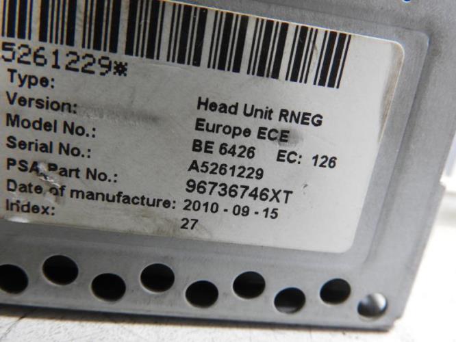Image Autoradio d'origine - CITROEN C4 2