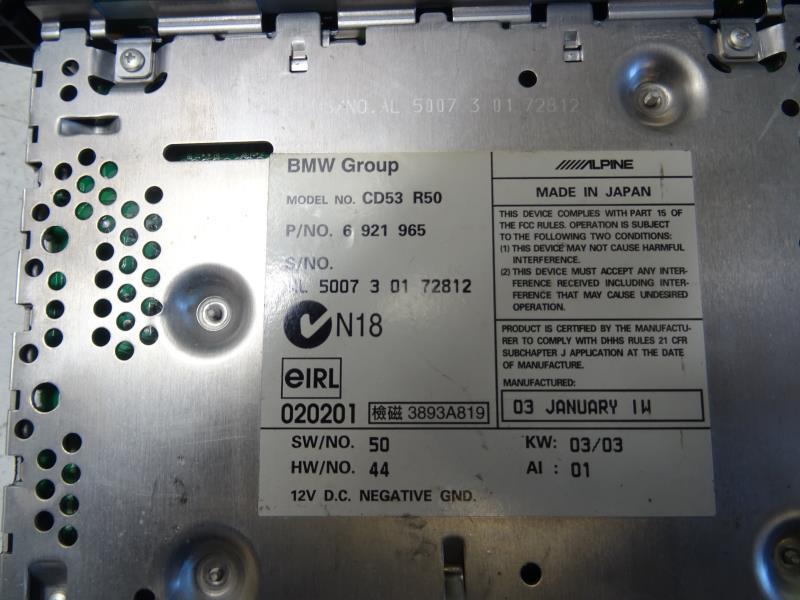 Autoradio originale MINI MINI 1 R50/R53 PHASE 1 Gasolina - 1