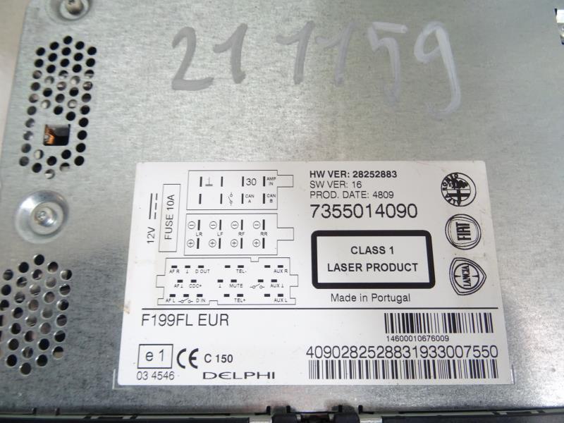 Autoradio originale FIAT PUNTO EVO 3 Gasolina - 1