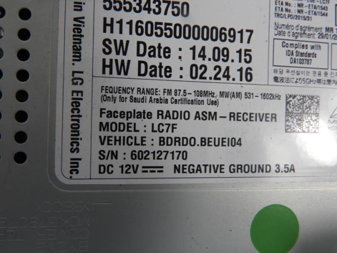 Image Autoradio d'origine - OPEL CORSA E