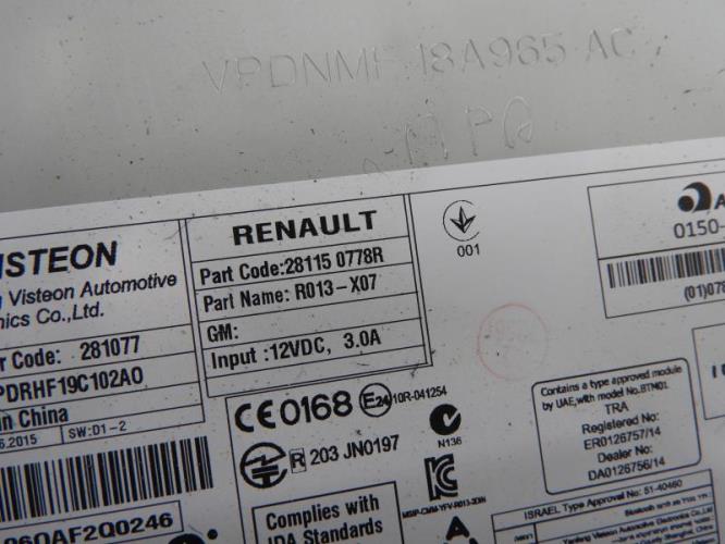 Image Autoradio d'origine - RENAULT TWINGO 3