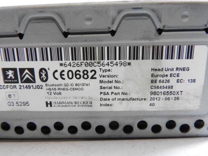 Image Autoradio d'origine - PEUGEOT 5008 1