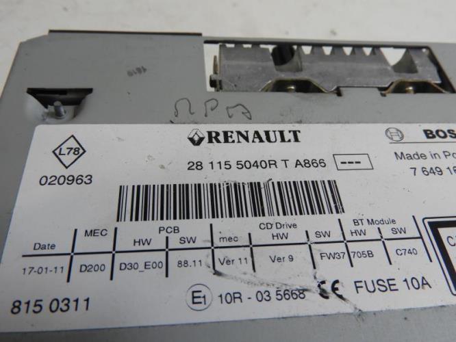 Image Autoradio d'origine - RENAULT SCENIC 3