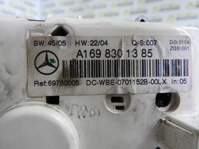 Commande chauffage MERCEDES CLASSE A 169 PHASE 1 Diesel - 1
