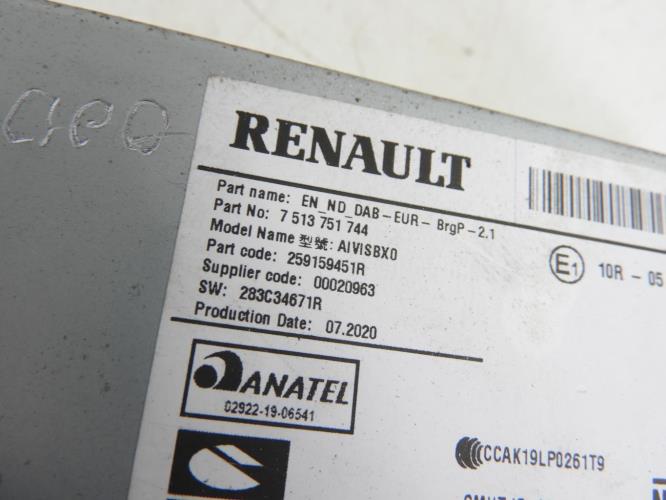 Image Autoradio d'origine - RENAULT CAPTUR 2