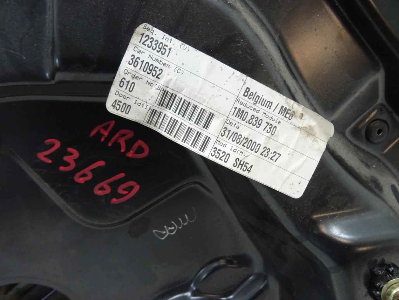 Alzacristalli manuale posteriore destro SEAT TOLEDO 2 Diésel - 1