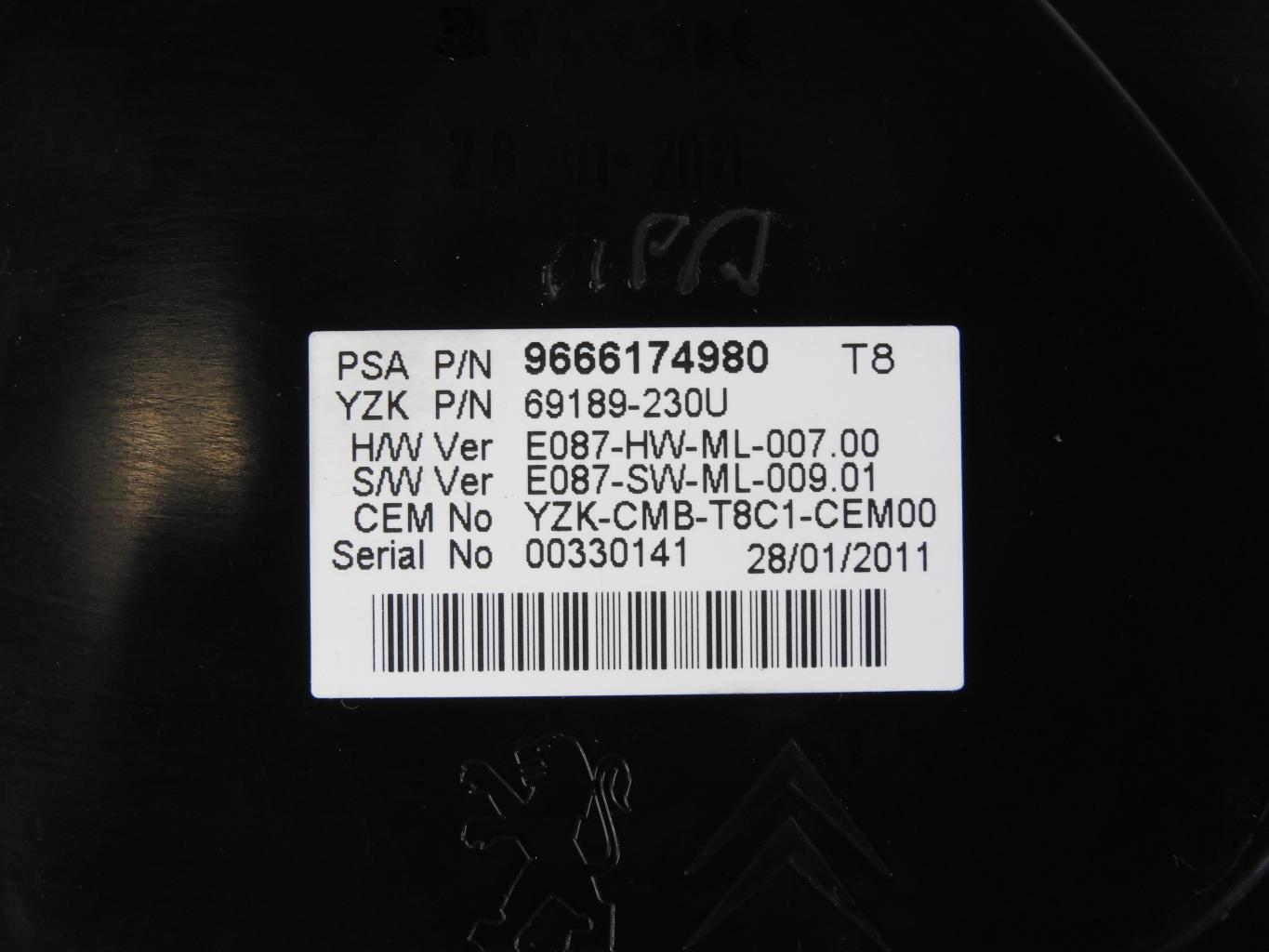 Compteur PEUGEOT 3008 1 PHASE 1 Diesel - 1
