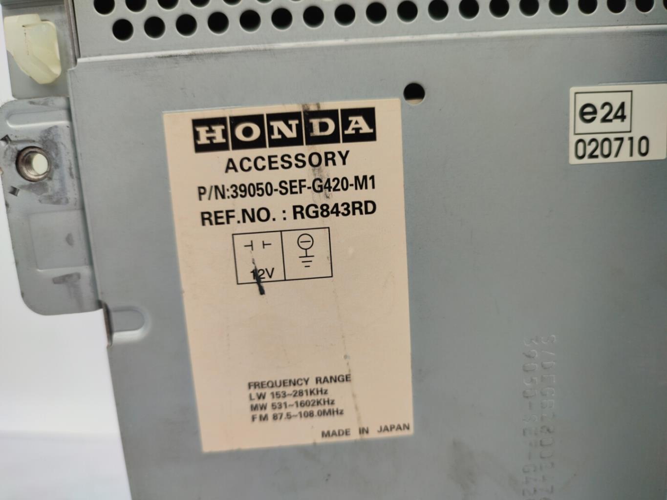 Autoradio originale HONDA ACCORD 7 PHASE 1 Diésel - 1