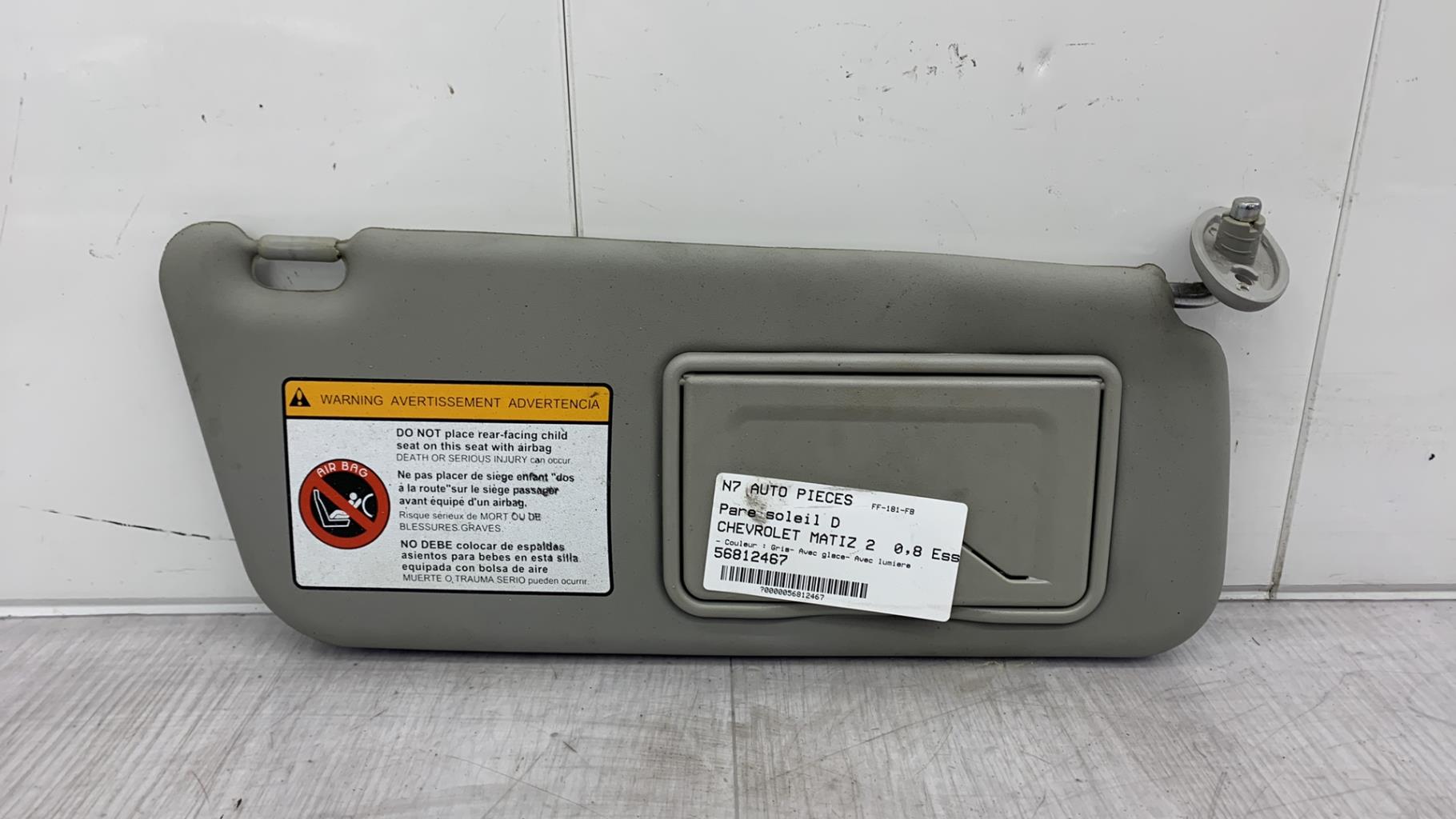 Visiera parasole destra CHEVROLET MATIZ 2 Gasolina - 1