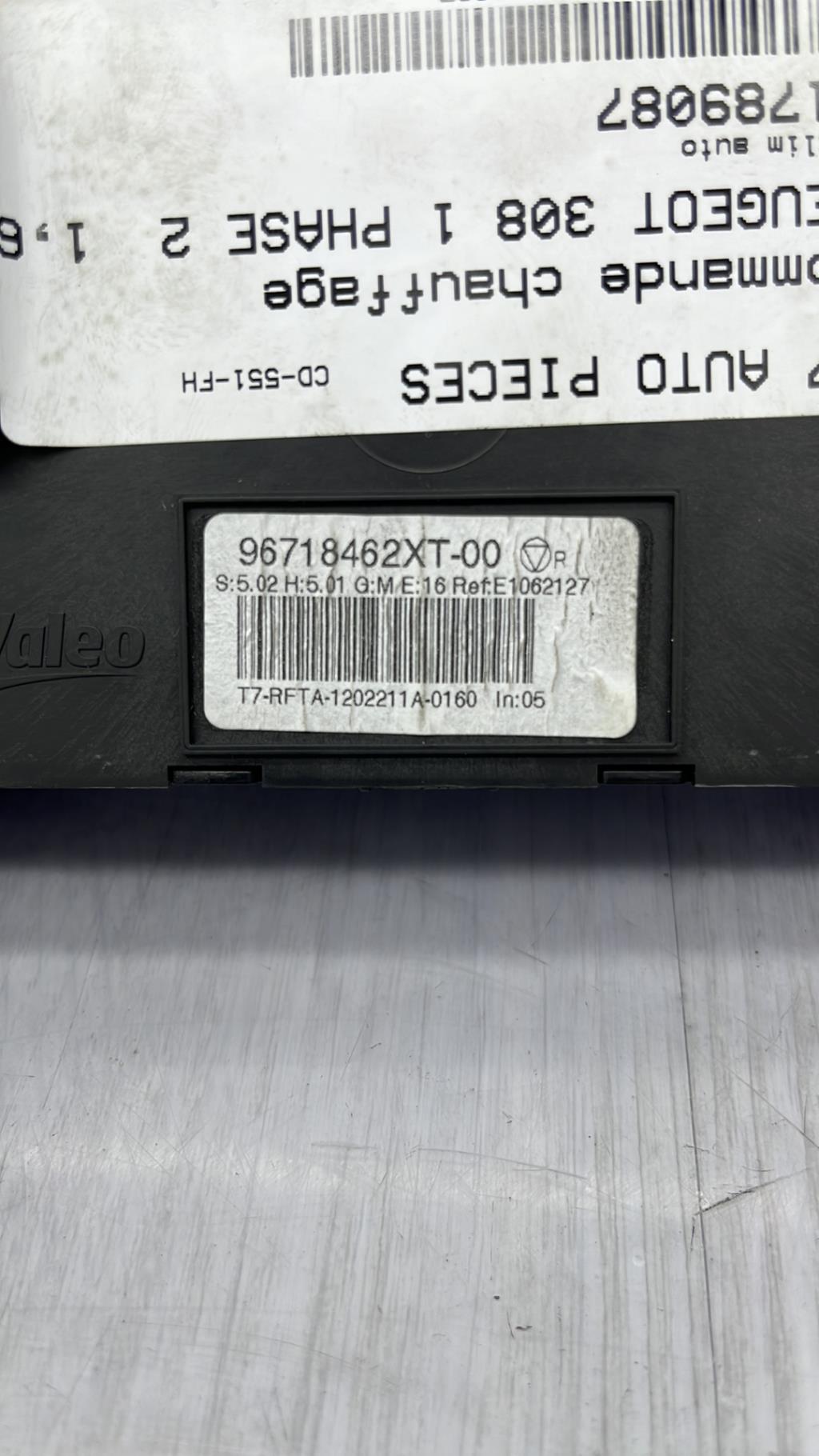 Commande chauffage PEUGEOT 308 1 PHASE 2 Diesel - 1