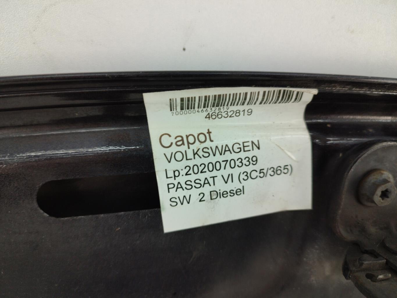 Capot VOLKSWAGEN PASSAT 5 BREAK Diesel - 1
