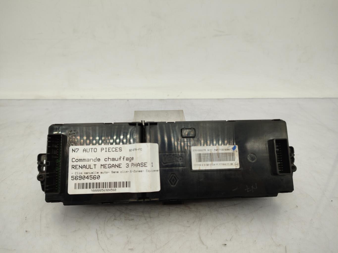 Commande chauffage RENAULT MEGANE 3 PHASE 1 Diesel - 1