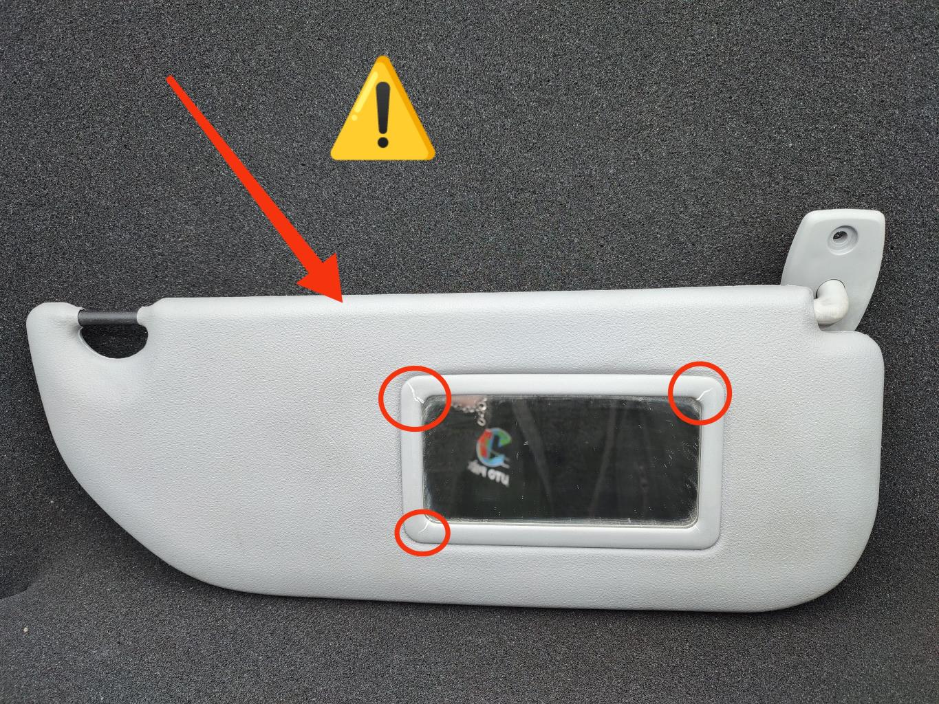 Visiera parasole destra PEUGEOT 106 PHASE 2 Gasolina - 1