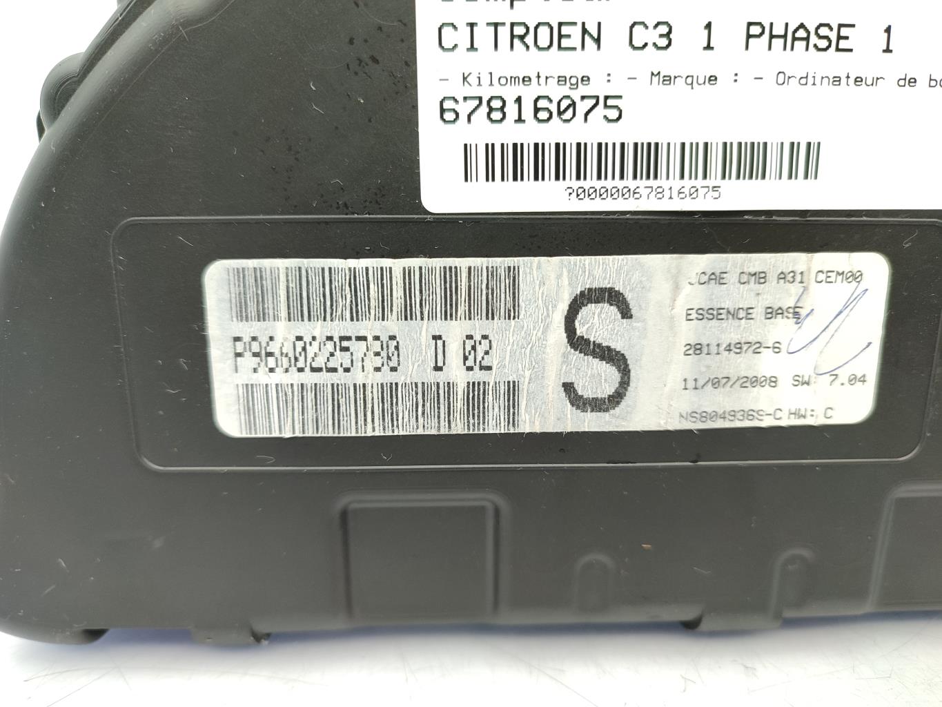 Compteur CITROEN C3 1 PHASE 1 Essence - 1