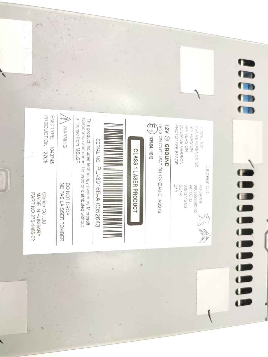 Chargeur CD CITROEN C4 2 PHASE 2 Diesel - 1