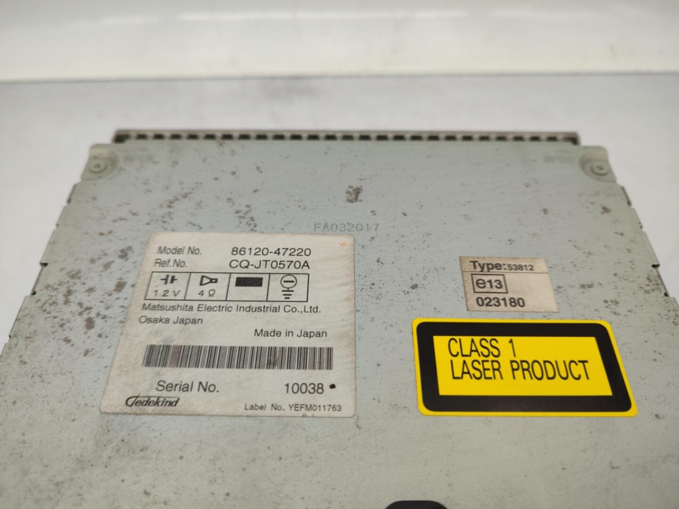 Autoradio originale TOYOTA PRIUS 2 Gasolina/Híbrido - 1
