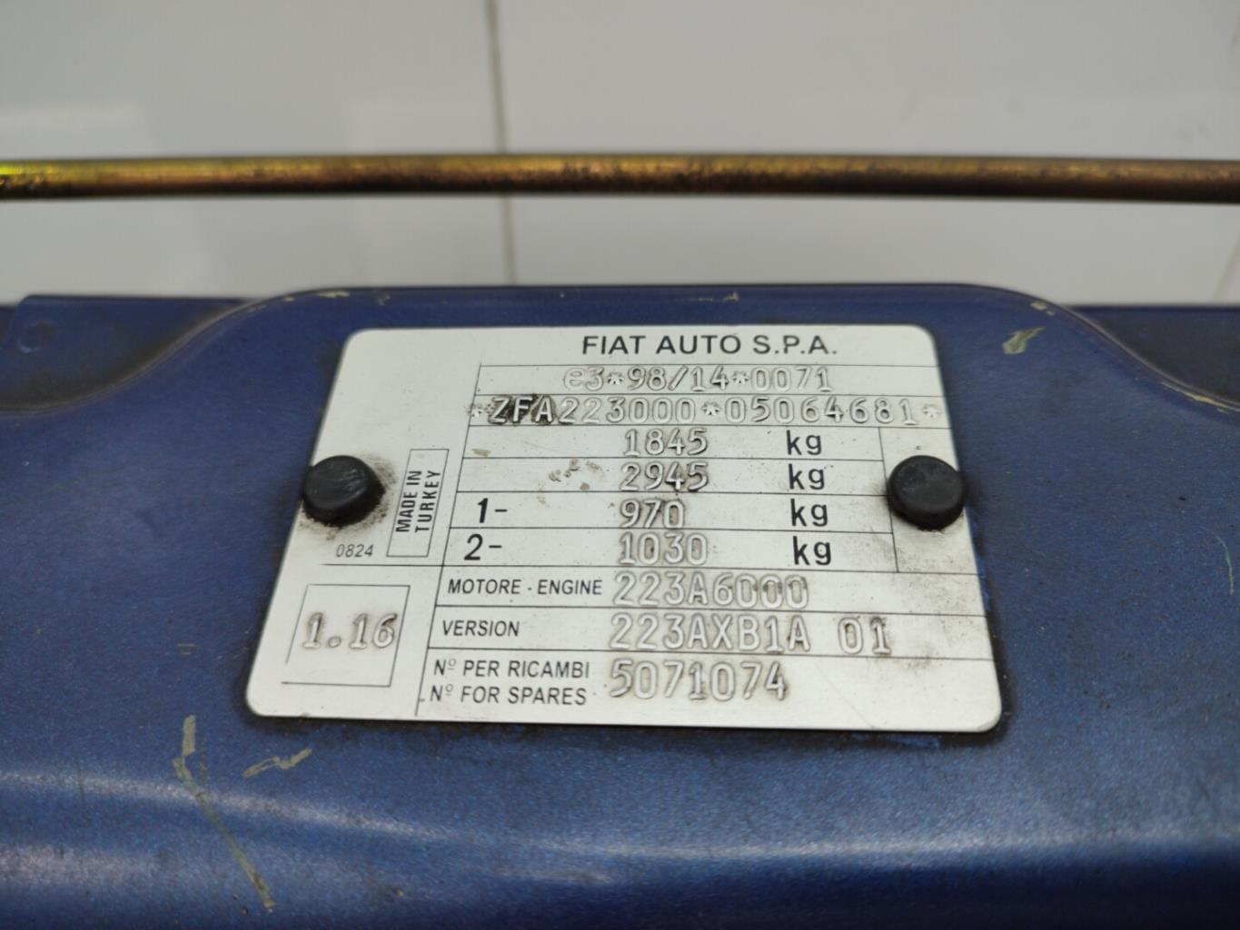Pannellatura anteriore FIAT DOBLO 1 PHASE 1 Diésel - 1