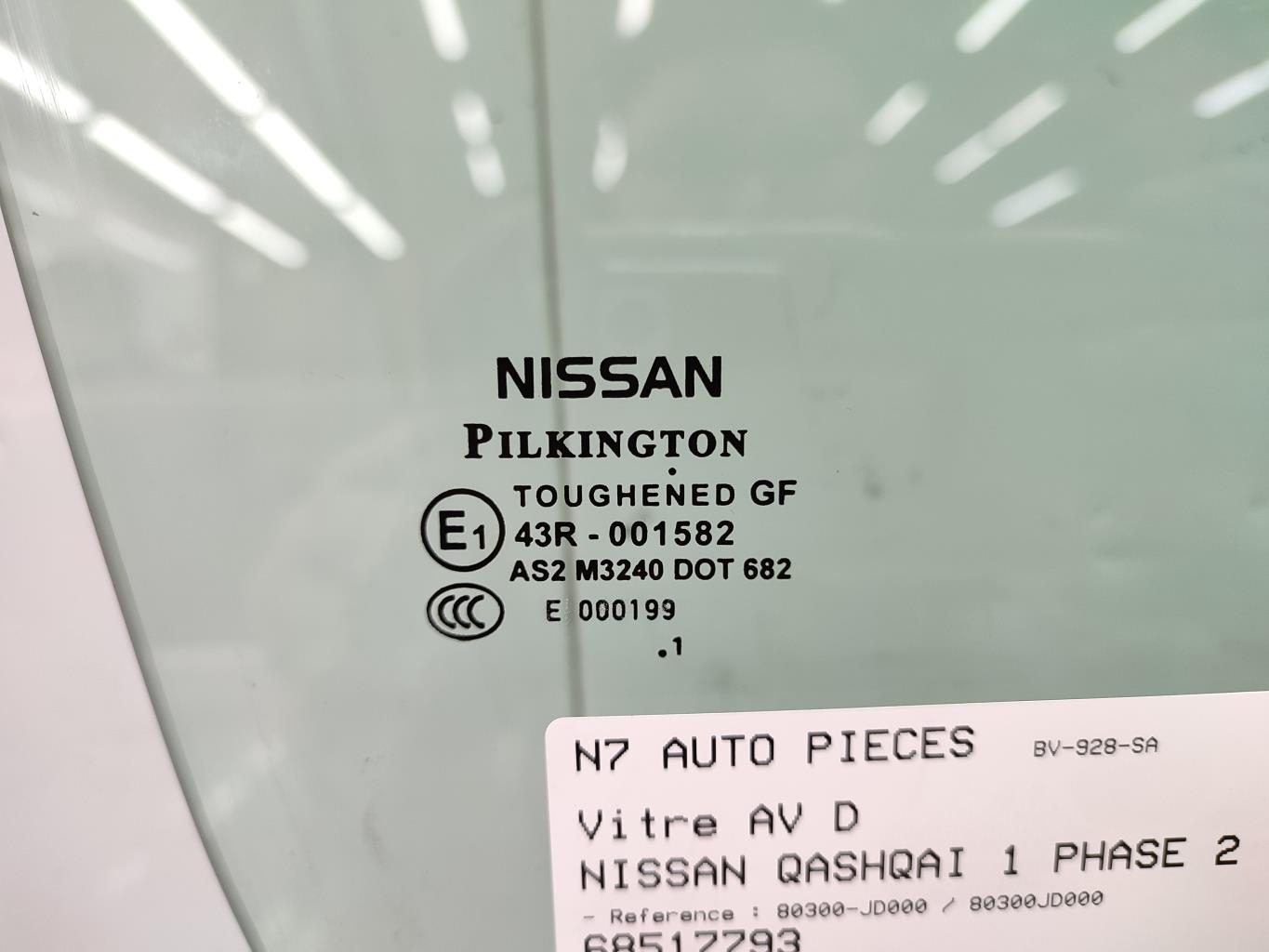 Vetro anteriore destro NISSAN QASHQAI 1 PHASE 2 Diésel - 1