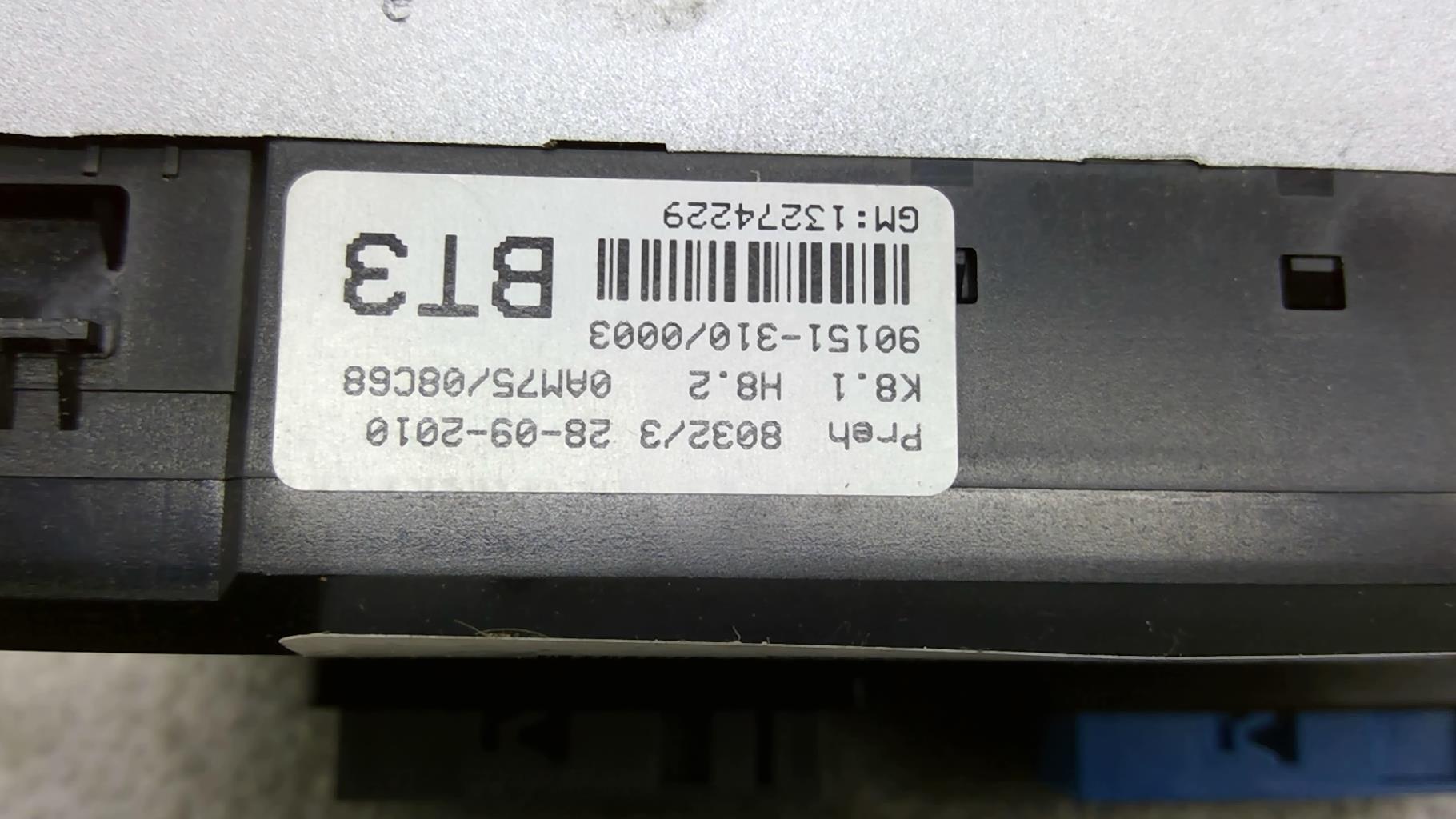 Commande chauffage OPEL ZAFIRA B PHASE 2 Diesel - 1