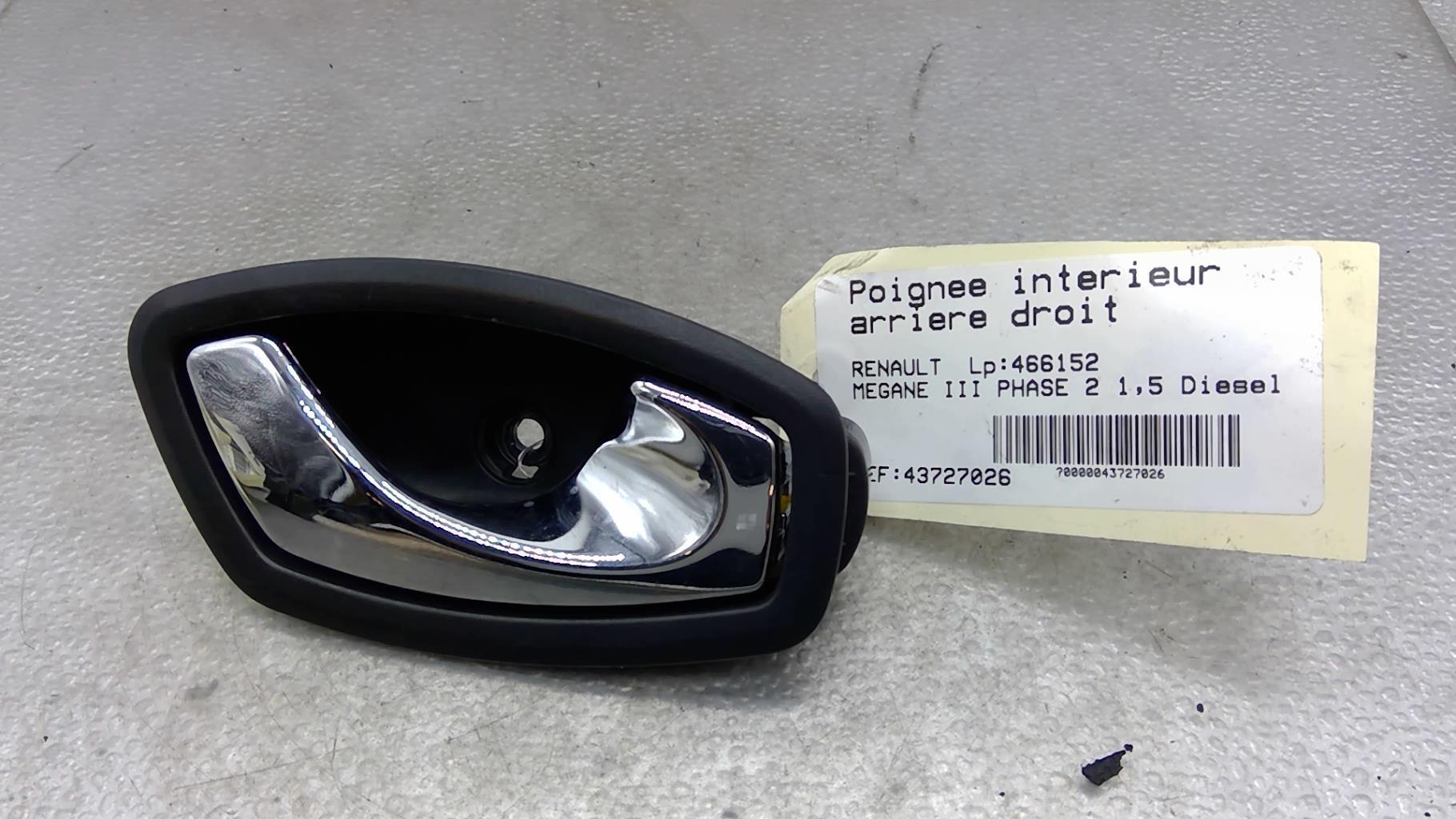 Maniglia interna posteriore destra RENAULT MEGANE 3 PHASE 2 Diésel - 1