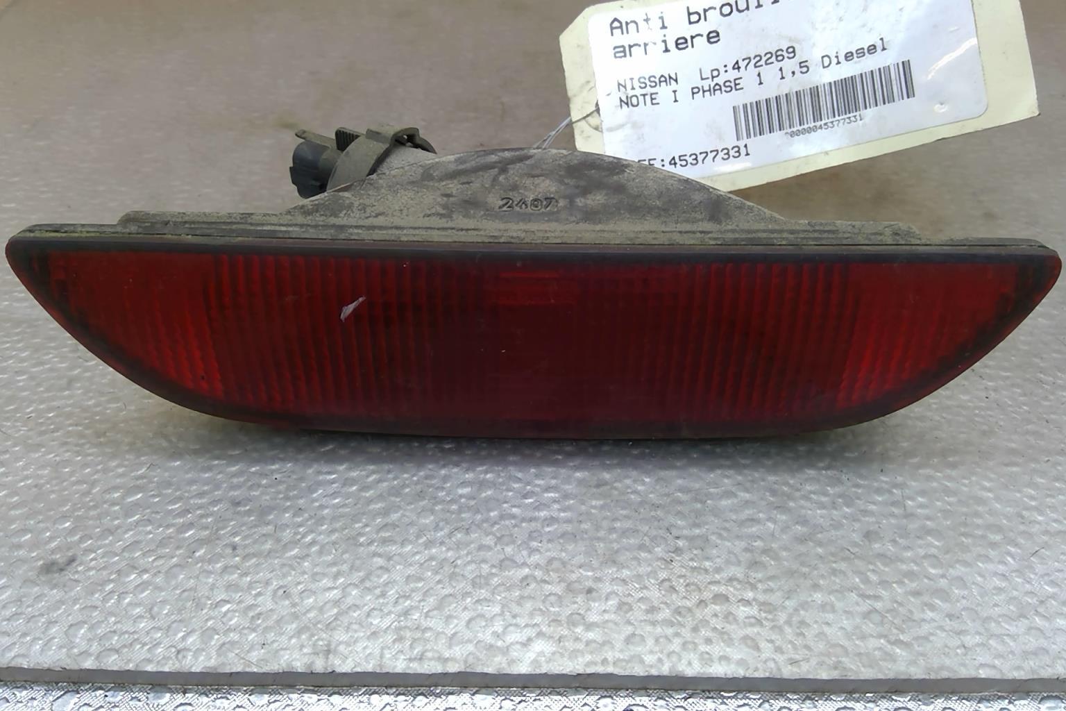 Retronebbia NISSAN NOTE 1 PHASE 1 Diésel - 1
