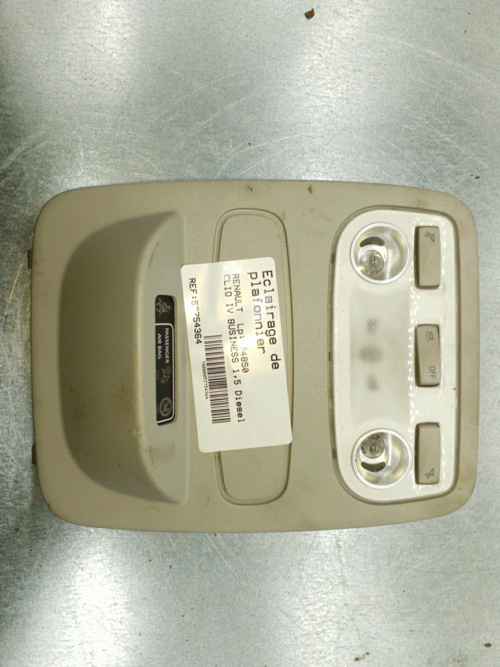 Eclairage de plafonnier RENAULT CLIO 4 PHASE 1 Diesel - 1