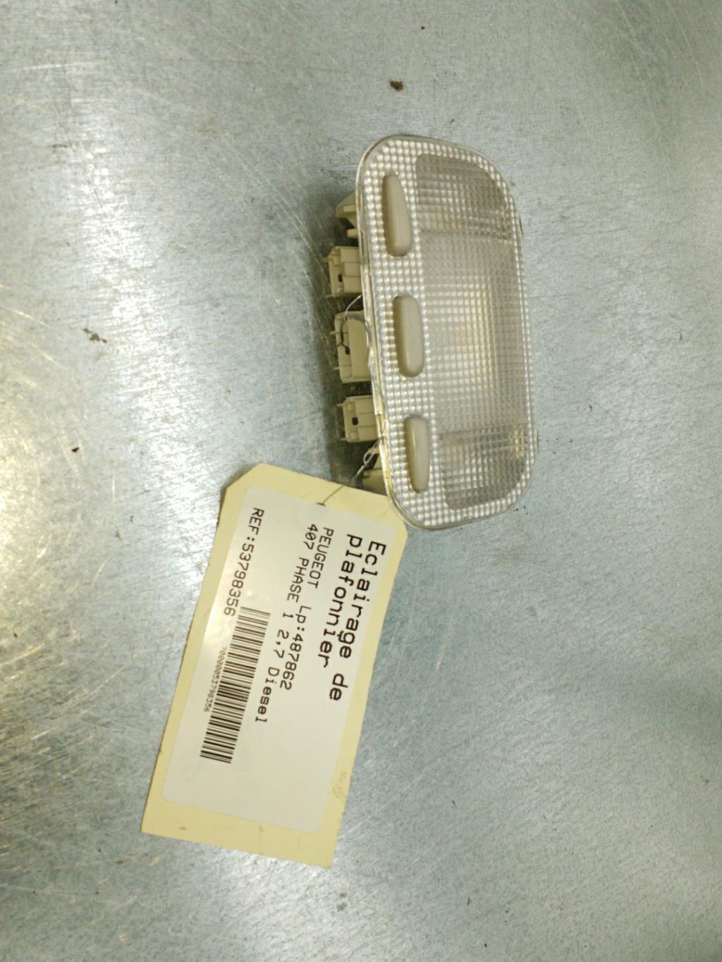 Eclairage de plafonnier PEUGEOT 407 COUPE Diesel - 1