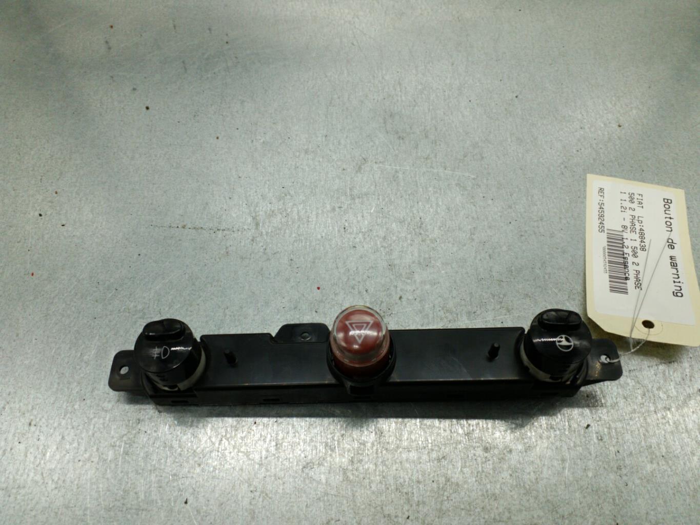 Bouton de warning FIAT 500 2 PHASE 1 Essence - 1
