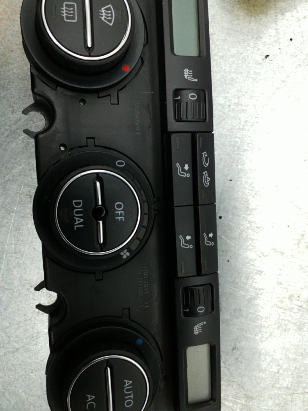 Commande chauffage VOLKSWAGEN SCIROCCO 3 PHASE 1 COUPE Diesel - 1