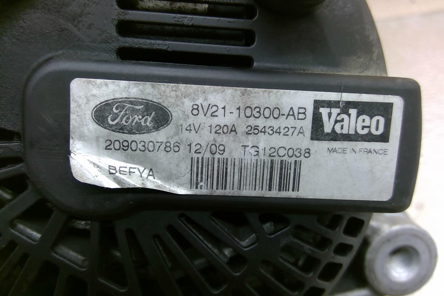 Alternatore FORD FIESTA 6 PHASE 1 Diésel - 1