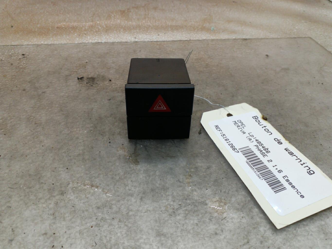 Bouton de warning OPEL MERIVA A PHASE 2 Essence - 1