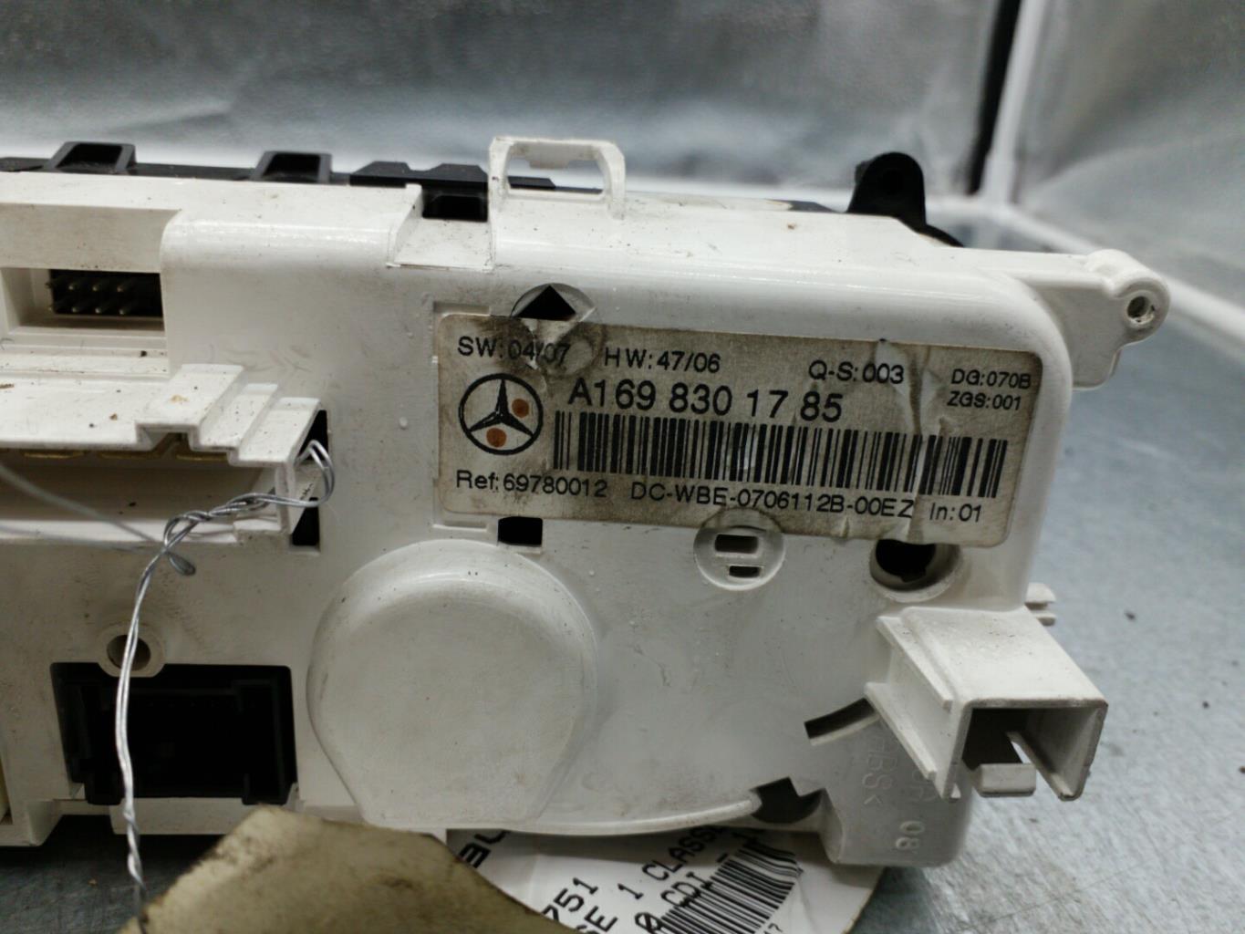 Commande chauffage MERCEDES CLASSE B 245 PHASE 1 Diesel - 1