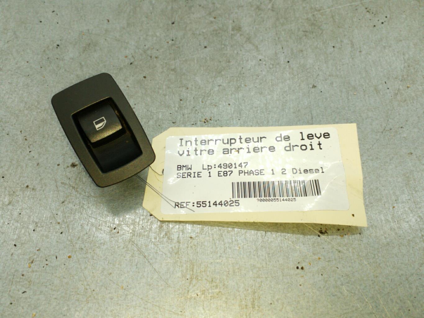 Interruttore lavacristalli posteriore destro BMW SERIE 1 E87 PHASE 1 Diésel - 1