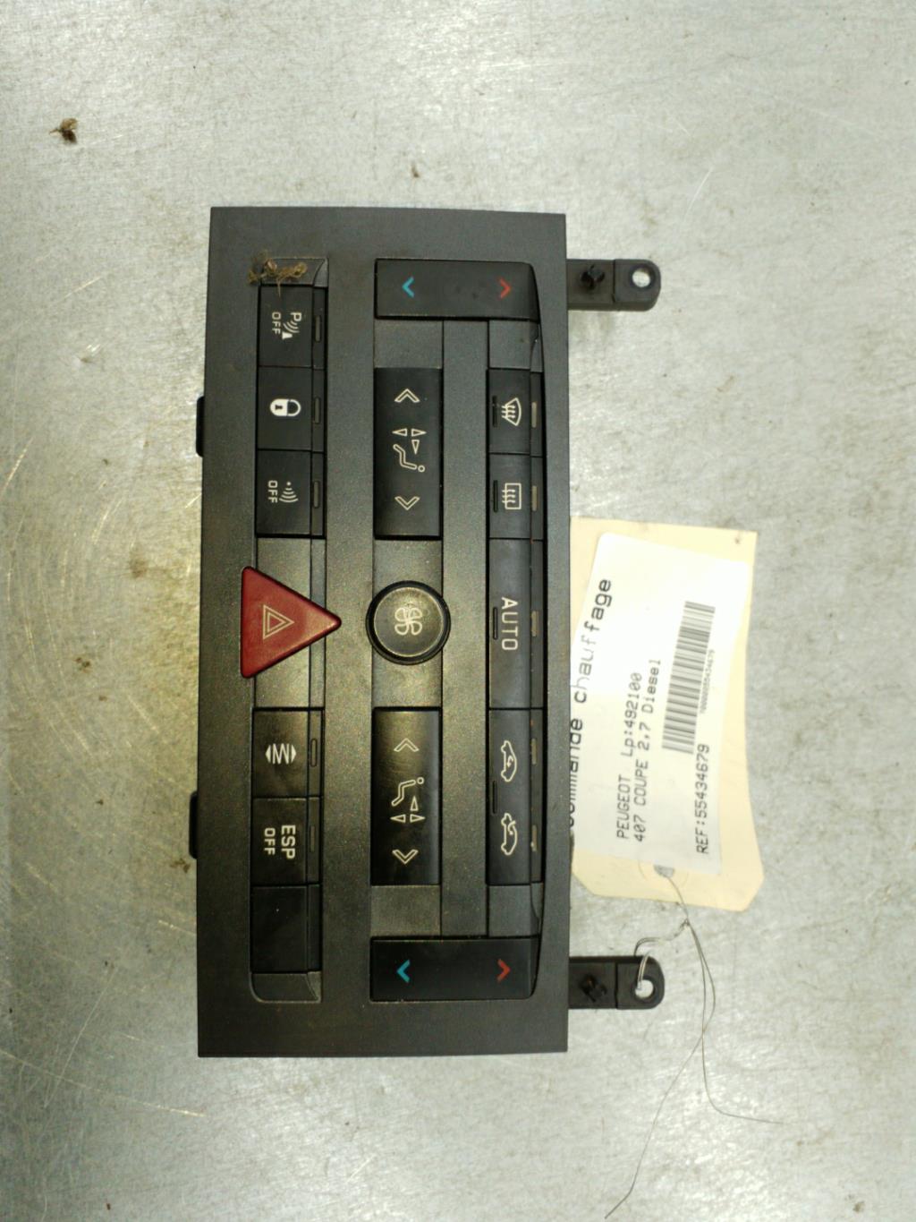 Commande chauffage PEUGEOT 407 COUPE Diesel - 1