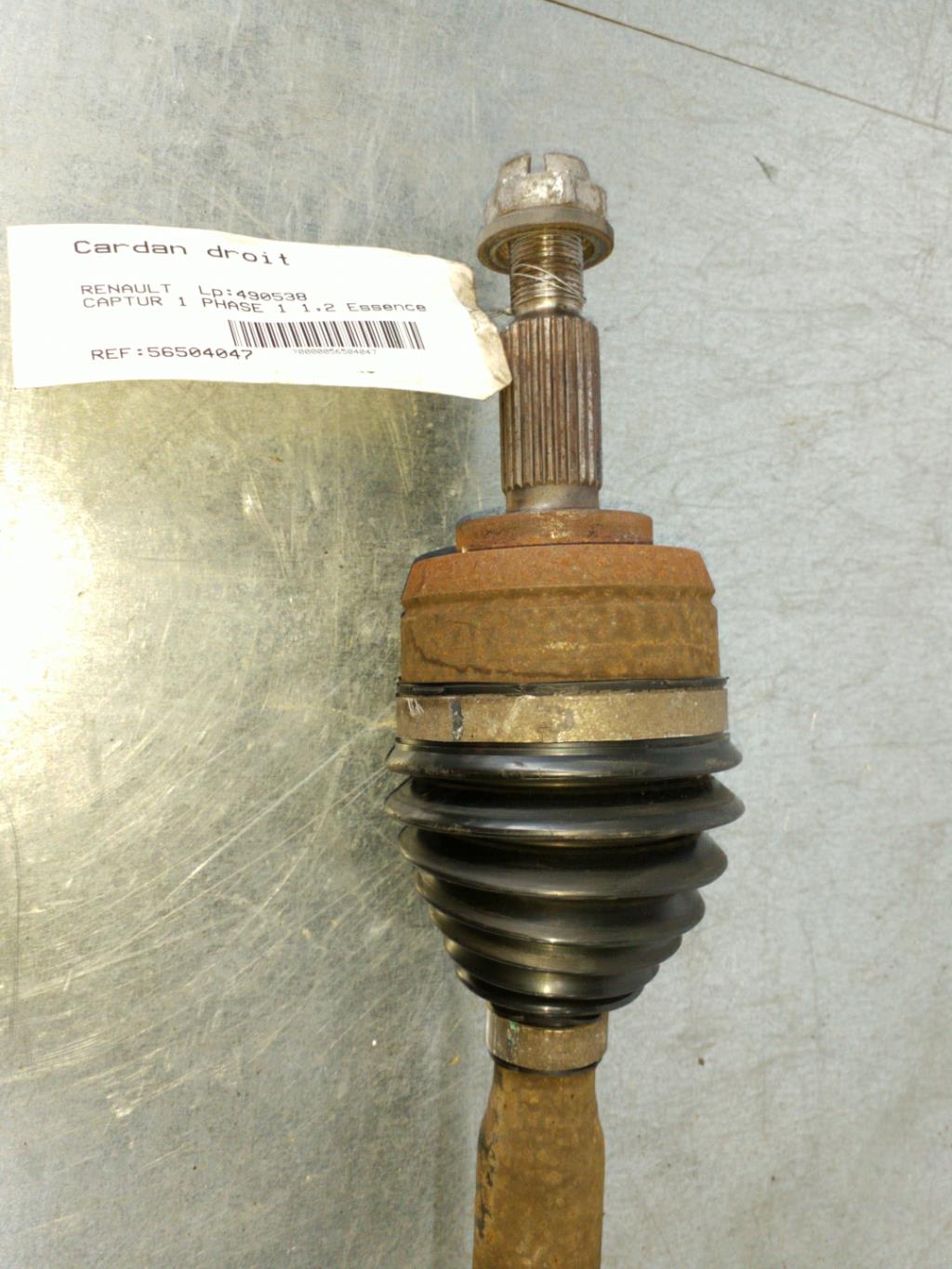 Cardan droit (transmission) RENAULT CAPTUR 1 PHASE 1 Essence - 1