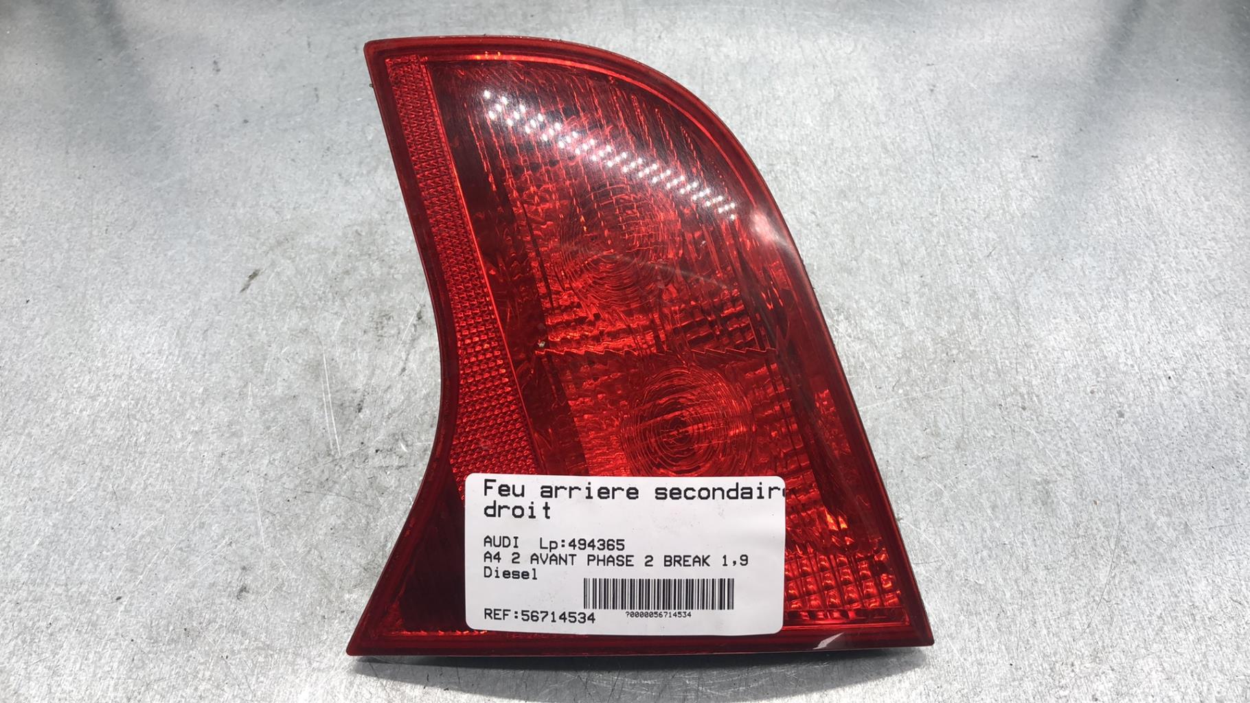 Feu arriere secondaire droit (feux) AUDI A4 2 AVANT PHASE 2 BREAK Diesel - 1