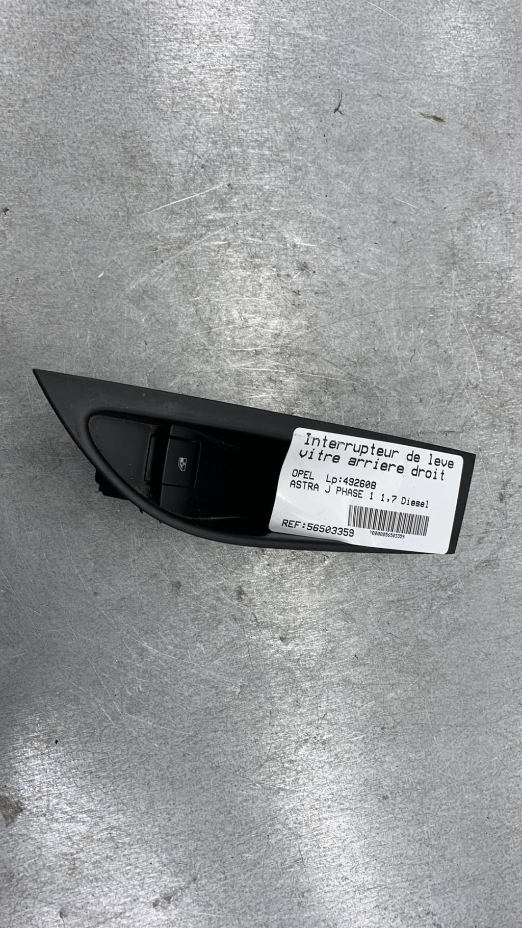 Interruttore lavacristalli posteriore destro OPEL ASTRA J PHASE 1 Diésel - 1