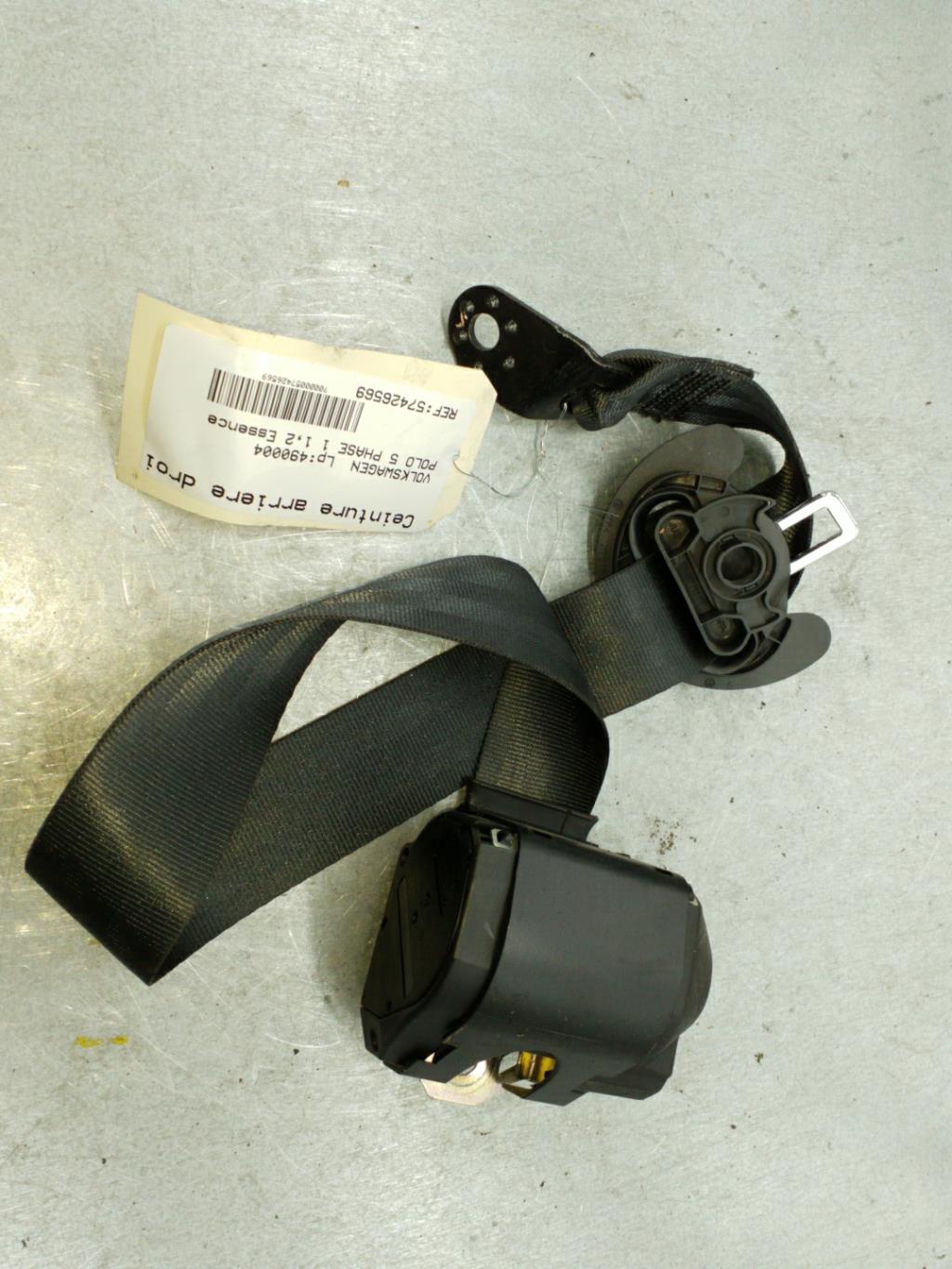 Cintura di sicurezza posteriore destra VOLKSWAGEN POLO 5 PHASE 1 Gasolina - 1