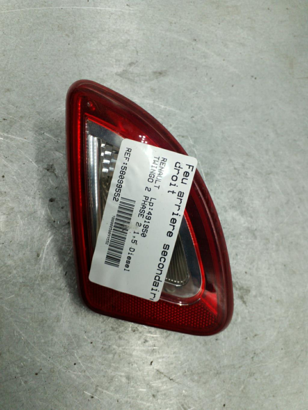 Feu arriere secondaire droit (feux) RENAULT TWINGO 2 PHASE 2 Diesel - 1
