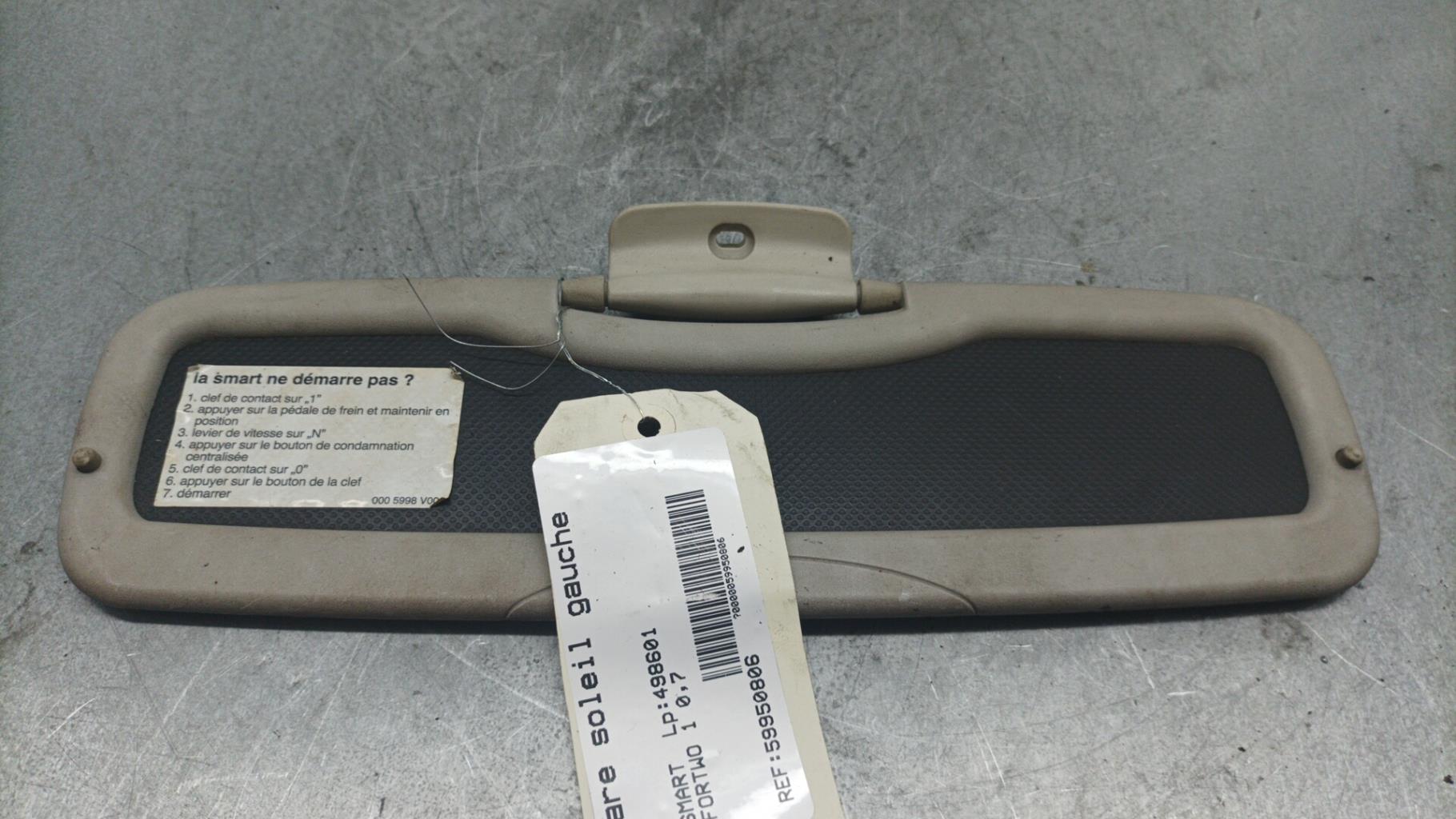 Visiera parasole sinistra SMART FORTWO 1 PHASE 2 COUPE Gasolina - 1