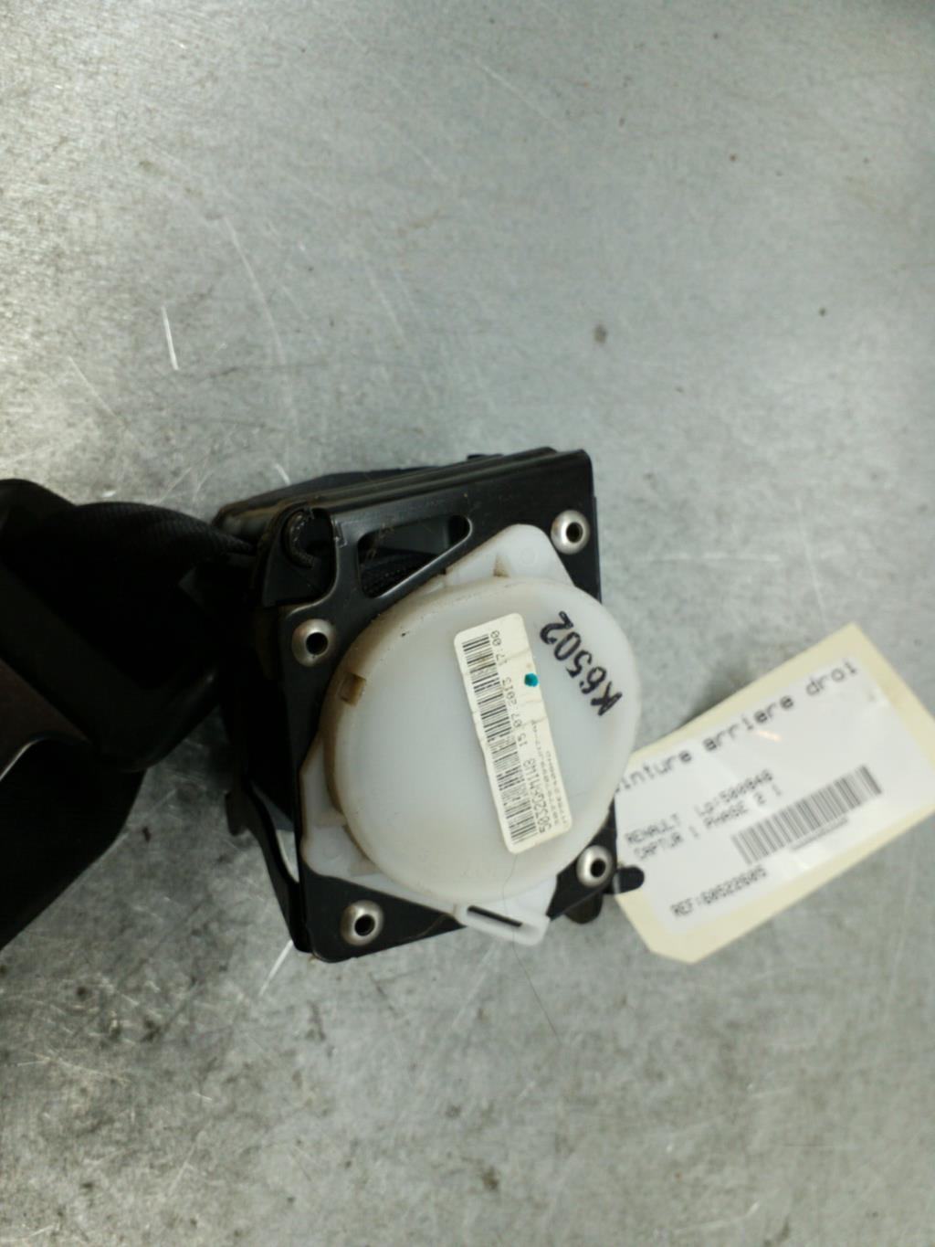 Cintura di sicurezza posteriore destra RENAULT CAPTUR 1  - 1