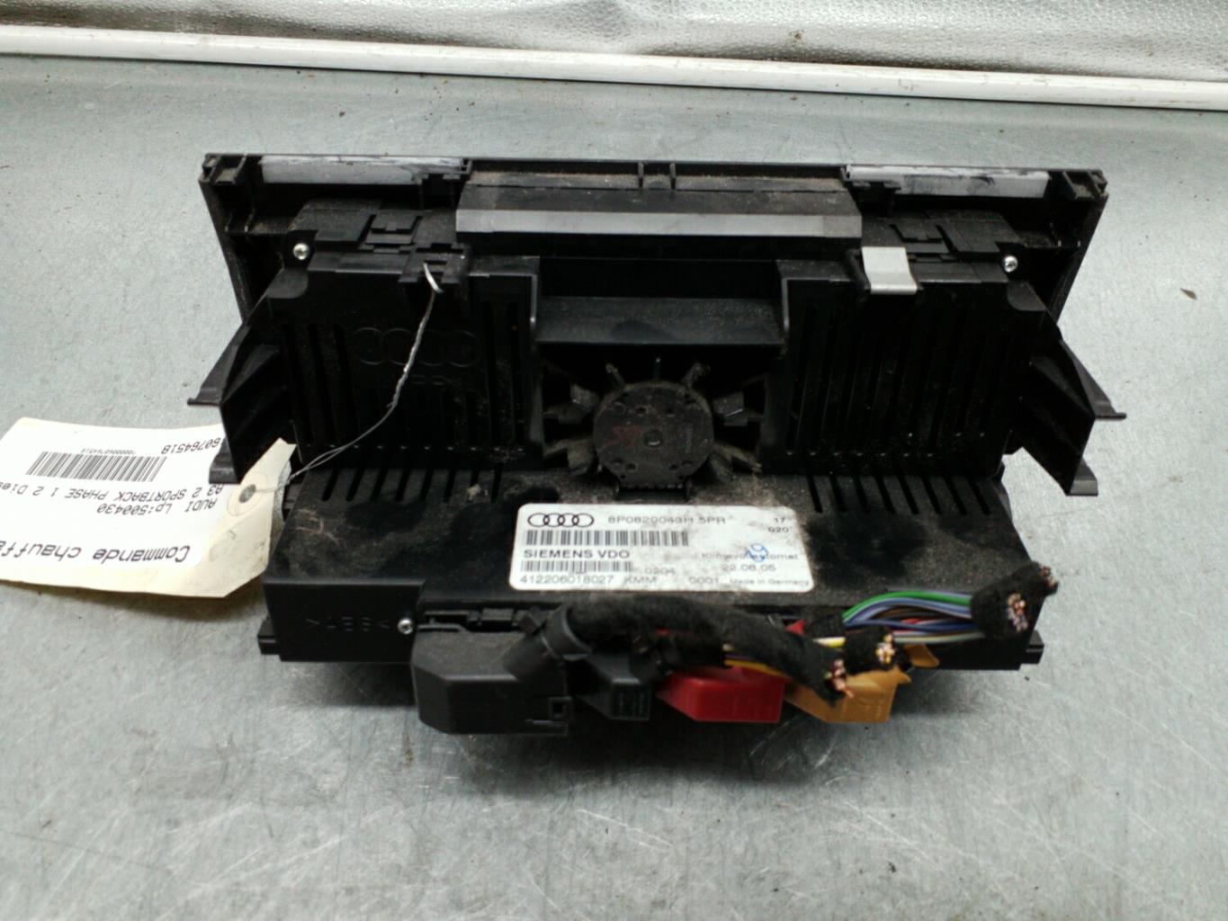 Comandi riscaldamento AUDI A3 2 SPORTBACK PHASE 1 Diésel - 1